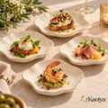 Kaeiya™ Organic Edge Appetizer Plate Set — branded hero