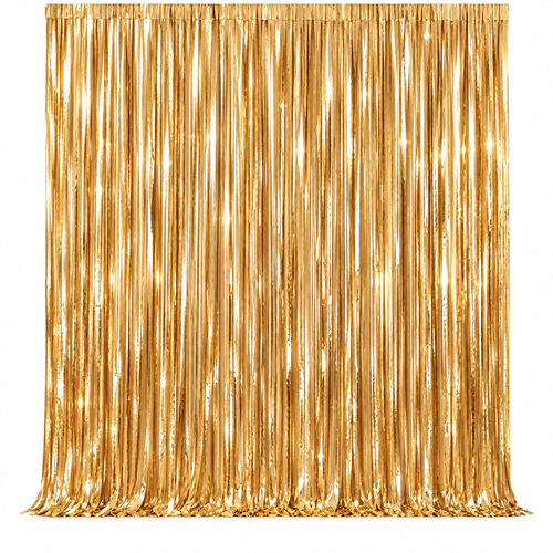 Kaeiya™ Champagne Fringe Party Backdrop — product view