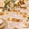Kaeiya™ Clear Acrylic Place Card Holder Set — branded hero