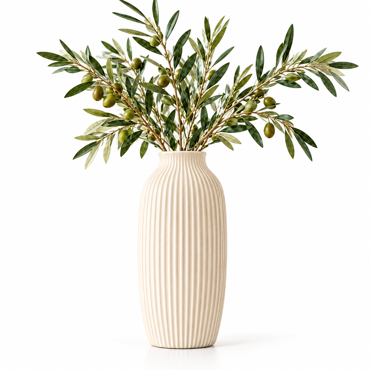 Kaeiya™ Ribbed Ceramic Vase — feature details